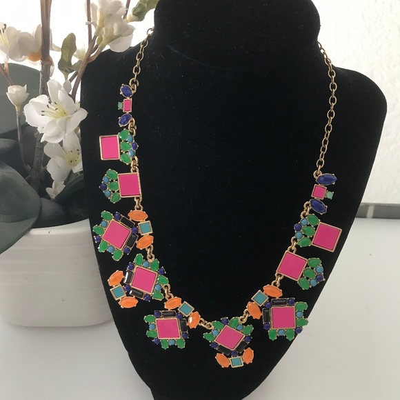 KATE SPADE MULTI-COLOR ENAMEL COLLAR NECKLACE - Picture 1 of 6